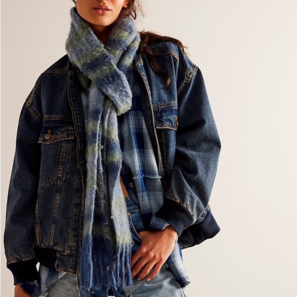 NWOT Stadium denim jacket by We The Free from Free People in size Small